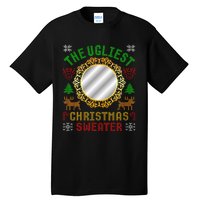 The Ugliest Ugly Christmas Sweater With Mirror Funny Xmas Tall T-Shirt