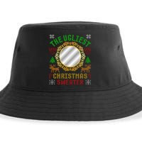 The Ugliest Ugly Christmas Sweater With Mirror Funny Xmas Sustainable Bucket Hat