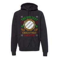 The Ugliest Ugly Christmas Sweater With Mirror Funny Xmas Premium Hoodie