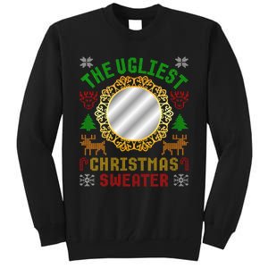 The Ugliest Ugly Christmas Sweater With Mirror Funny Xmas Tall Sweatshirt