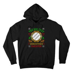 The Ugliest Ugly Christmas Sweater With Mirror Funny Xmas Tall Hoodie