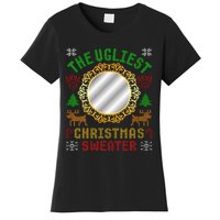 The Ugliest Ugly Christmas Sweater With Mirror Funny Xmas Women's T-Shirt