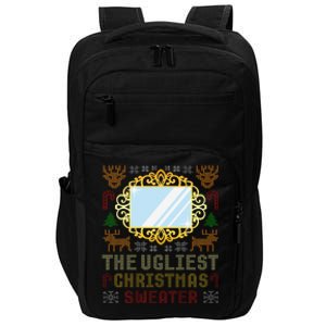 The Ugliest Ugly Christmas Sweater With Mirror Funny Xmas Impact Tech Backpack