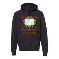 The Ugliest Ugly Christmas Sweater With Mirror Funny Xmas Premium Hoodie