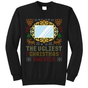 The Ugliest Ugly Christmas Sweater With Mirror Funny Xmas Tall Sweatshirt