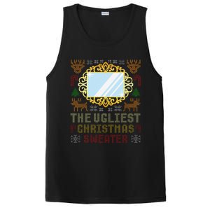 The Ugliest Ugly Christmas Sweater With Mirror Funny Xmas PosiCharge Competitor Tank