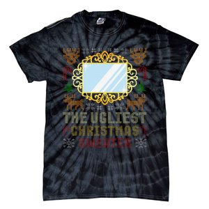 The Ugliest Ugly Christmas Sweater With Mirror Funny Xmas Tie-Dye T-Shirt