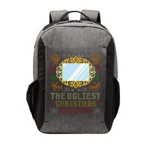 The Ugliest Ugly Christmas Sweater With Mirror Funny Xmas Vector Backpack