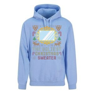 The Ugliest Ugly Christmas Sweater With Mirror Funny Xmas Unisex Surf Hoodie