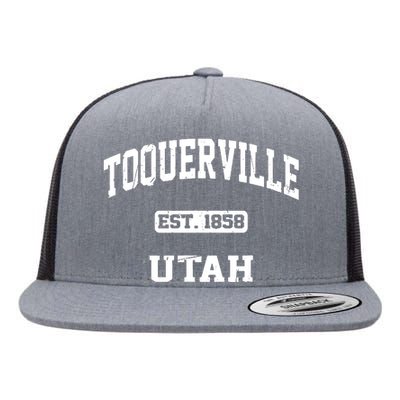 Toquerville Utah Ut Vintage State Athletic Style Flat Bill Trucker Hat