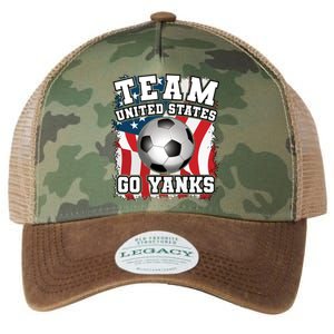 Team USA US Soccer 2022 World Cup Go Yanks American Flag Ball Legacy Tie Dye Trucker Hat