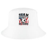 Team USA US Soccer 2022 World Cup Go Yanks American Flag Ball Cool Comfort Performance Bucket Hat