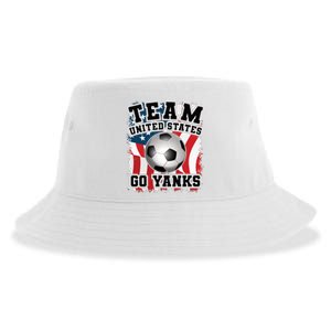 Team USA US Soccer 2022 World Cup Go Yanks American Flag Ball Sustainable Bucket Hat