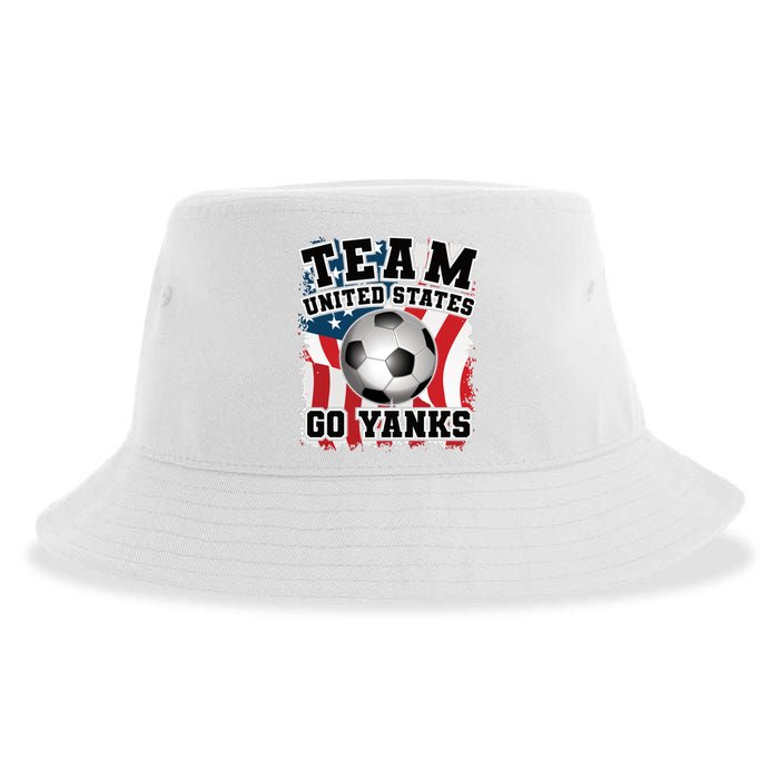 Team USA US Soccer 2022 World Cup Go Yanks American Flag Ball Sustainable Bucket Hat