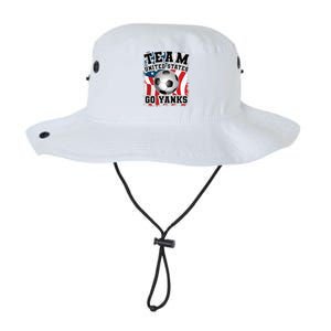 Team USA US Soccer 2022 World Cup Go Yanks American Flag Ball Legacy Cool Fit Booney Bucket Hat