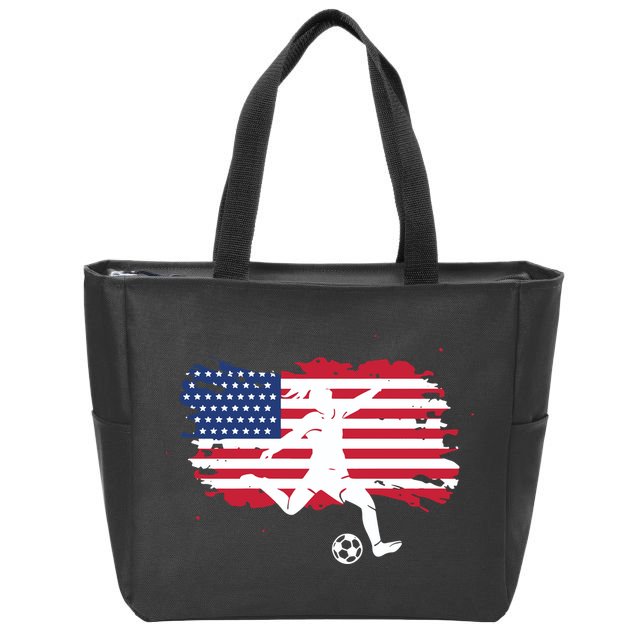 Team US United States Women’s National Scooer Team Zip Tote Bag