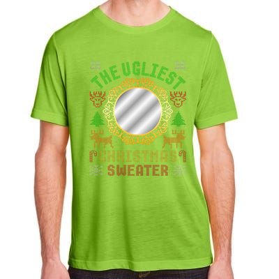 The Ugliest Ugly Christmas Sweater With Mirror Funny Xmas Adult ChromaSoft Performance T-Shirt