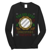 The Ugliest Ugly Christmas Sweater With Mirror Funny Xmas Long Sleeve Shirt