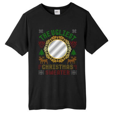 The Ugliest Ugly Christmas Sweater With Mirror Funny Xmas Tall Fusion ChromaSoft Performance T-Shirt