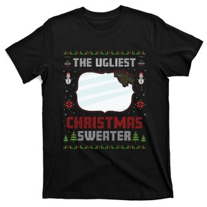 The Ugliest Ugly Christmas Sweater With Mirror Funny Xmas T-Shirt