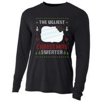 The Ugliest Ugly Christmas Sweater With Mirror Funny Xmas Cooling Performance Long Sleeve Crew