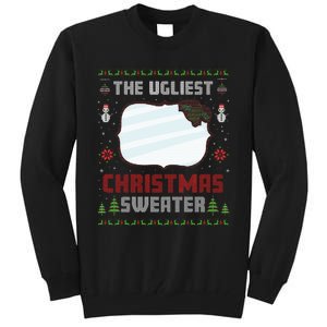 The Ugliest Ugly Christmas Sweater With Mirror Funny Xmas Tall Sweatshirt