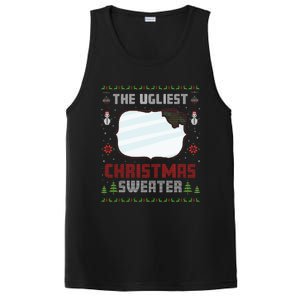 The Ugliest Ugly Christmas Sweater With Mirror Funny Xmas PosiCharge Competitor Tank