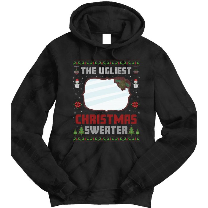 The Ugliest Ugly Christmas Sweater With Mirror Funny Xmas Tie Dye Hoodie