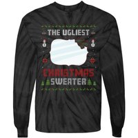 The Ugliest Ugly Christmas Sweater With Mirror Funny Xmas Tie-Dye Long Sleeve Shirt