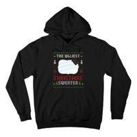 The Ugliest Ugly Christmas Sweater With Mirror Funny Xmas Tall Hoodie