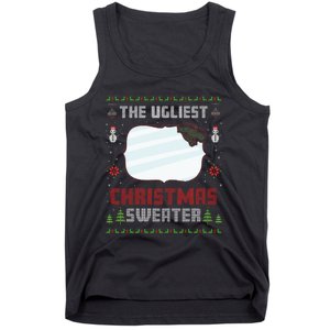 The Ugliest Ugly Christmas Sweater With Mirror Funny Xmas Tank Top