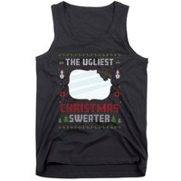 The Ugliest Ugly Christmas Sweater With Mirror Funny Xmas Tank Top