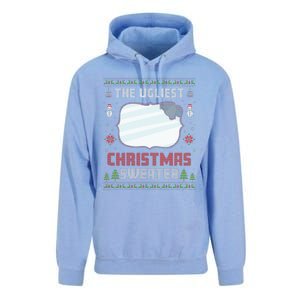 The Ugliest Ugly Christmas Sweater With Mirror Funny Xmas Unisex Surf Hoodie