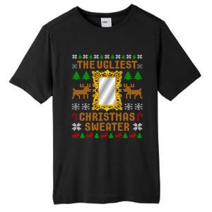 The Ugliest Ugly Christmas Sweater With Mirror Funny Xmas Tall Fusion ChromaSoft Performance T-Shirt