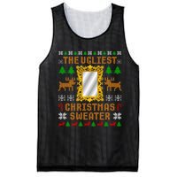 The Ugliest Ugly Christmas Sweater With Mirror Funny Xmas Mesh Reversible Basketball Jersey Tank