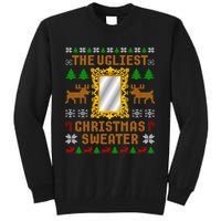 The Ugliest Ugly Christmas Sweater With Mirror Funny Xmas Tall Sweatshirt