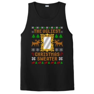 The Ugliest Ugly Christmas Sweater With Mirror Funny Xmas PosiCharge Competitor Tank