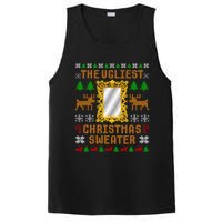 The Ugliest Ugly Christmas Sweater With Mirror Funny Xmas PosiCharge Competitor Tank