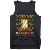 The Ugliest Ugly Christmas Sweater With Mirror Funny Xmas Tank Top