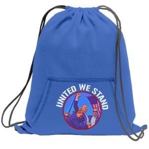 Trump United We Stand Trump Never Surrender Gift Sweatshirt Cinch Pack Bag