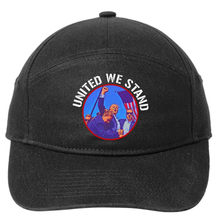 Trump United We Stand Trump Never Surrender 7-Panel Snapback Hat