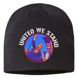 Trump United We Stand Trump Never Surrender Sustainable Beanie