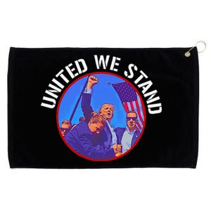 Trump United We Stand Trump Never Surrender Grommeted Golf Towel