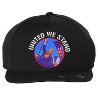 Trump United We Stand Trump Never Surrender Wool Snapback Cap