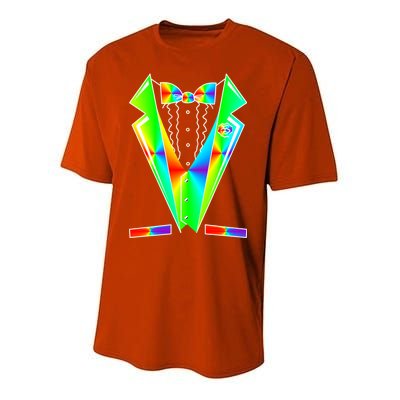 Tux Tuxedo With Pockets Rose Tie Dye Youth Performance Sprint T-Shirt