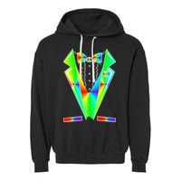 Tux Tuxedo With Pockets Rose Tie Dye Garment-Dyed Fleece Hoodie