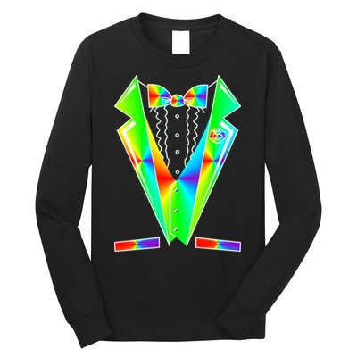 Tux Tuxedo With Pockets Rose Tie Dye Long Sleeve Shirt