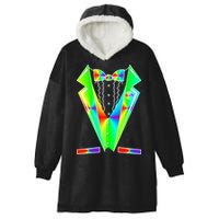 Tux Tuxedo With Pockets Rose Tie Dye Hooded Wearable Blanket