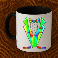 Tux Tuxedo With Pockets Rose Tie Dye Mug