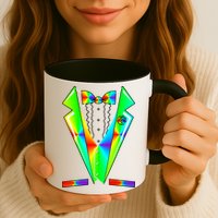 Tux Tuxedo With Pockets Rose Tie Dye Mug